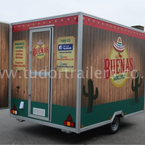Mexican Mobile Catering Trailer Rear Exterior